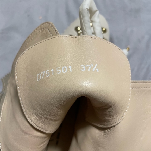 AGL DROMO leather biker boot off white women size EU 37.5 or US 7.5 - Picture 4 of 10